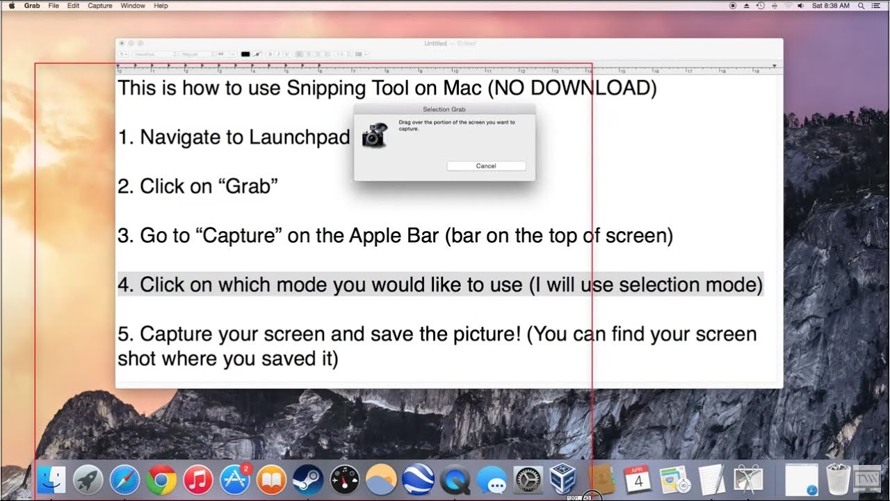 Screen Capture, Snippet Tool For Mac